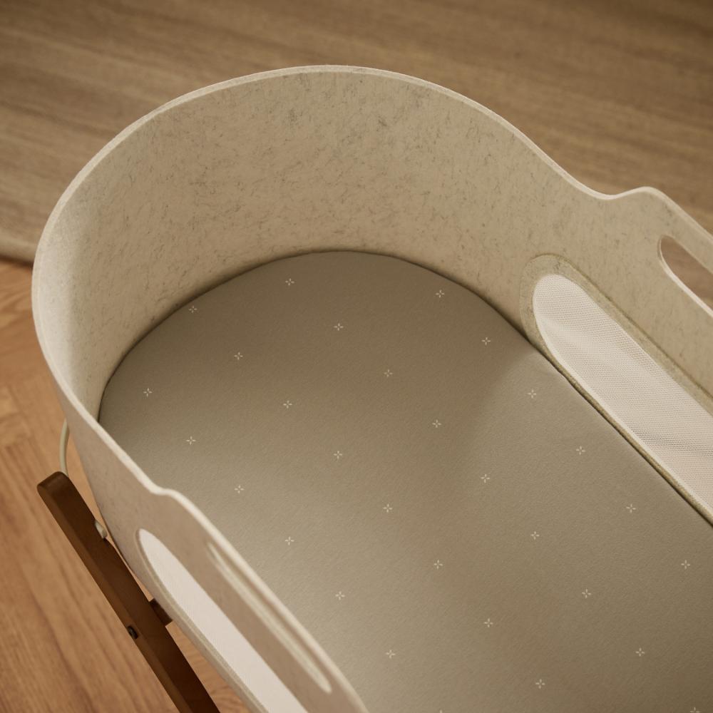Sábana Bajera SnuzBaskit - Sage Cross / Cashmere