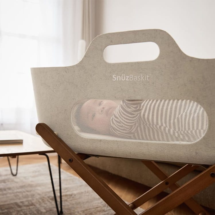 SnuzBaskit Moisés - Capazo Barley & Soporte Walnut