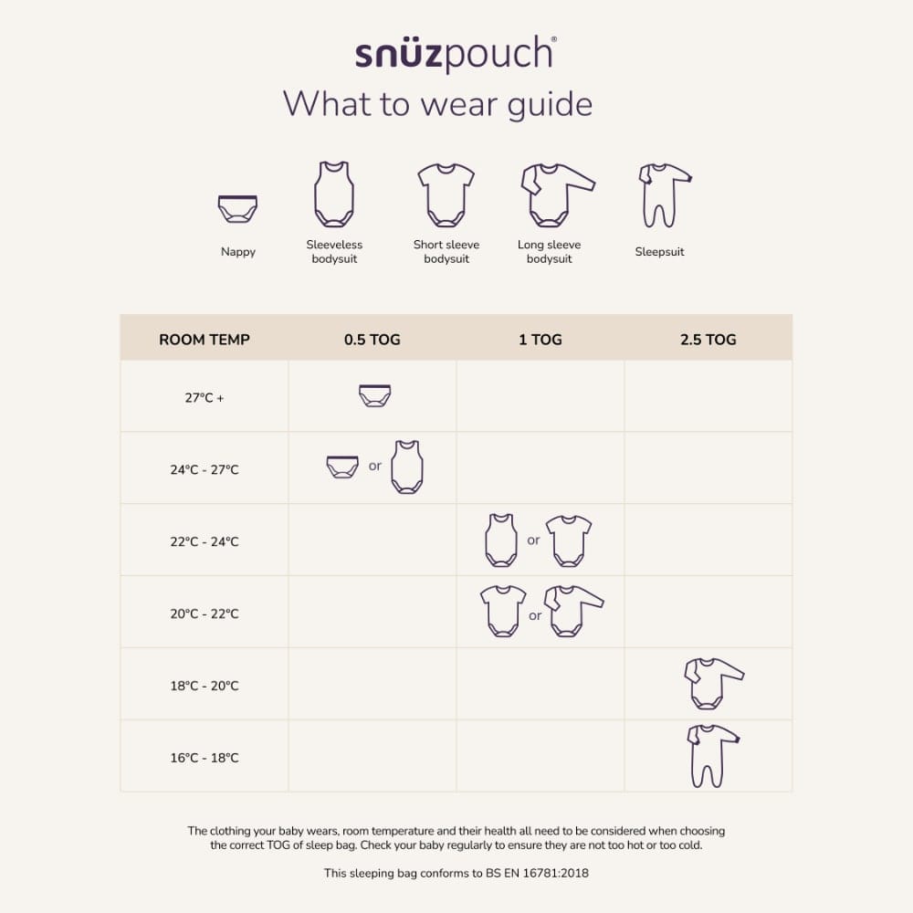 SnuzPouch Saco de dormir – Cashmere Cross