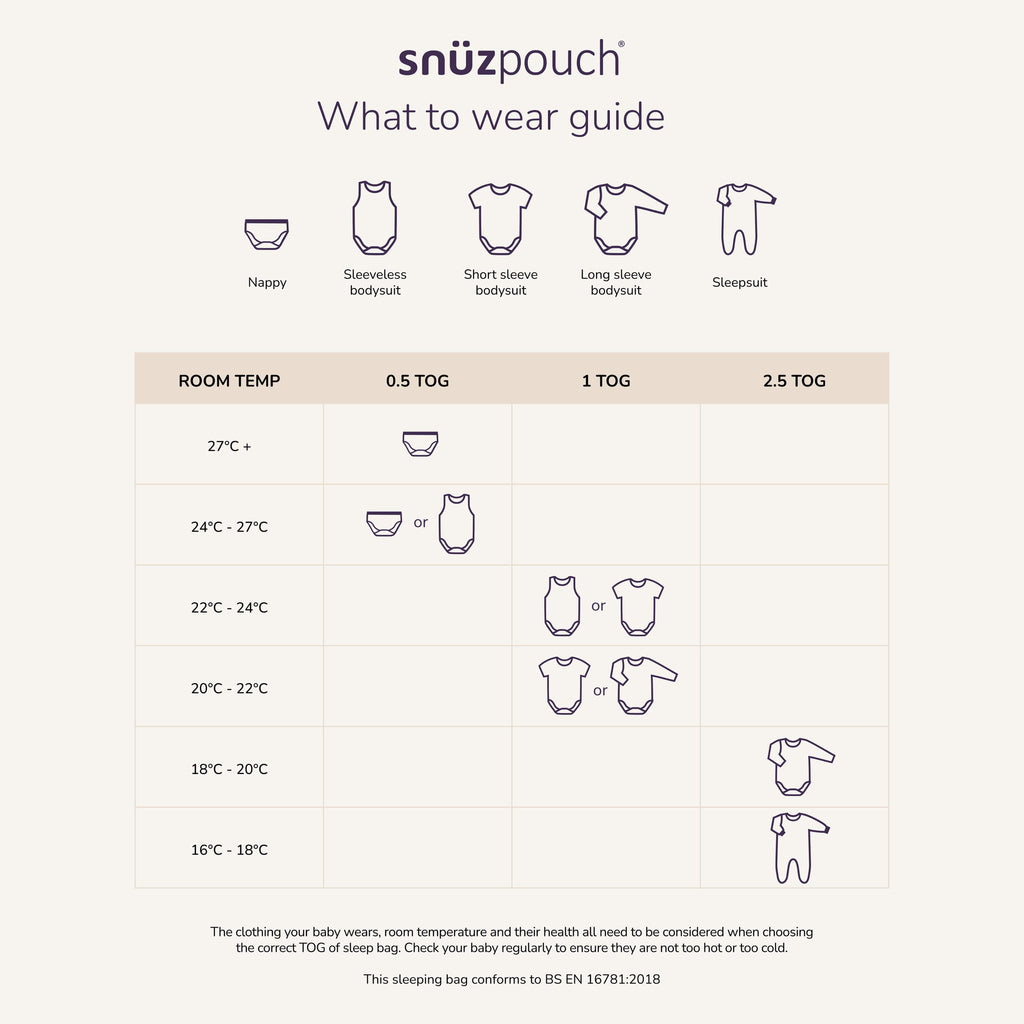 SnuzPouch Saco de dormir – Sage Cross