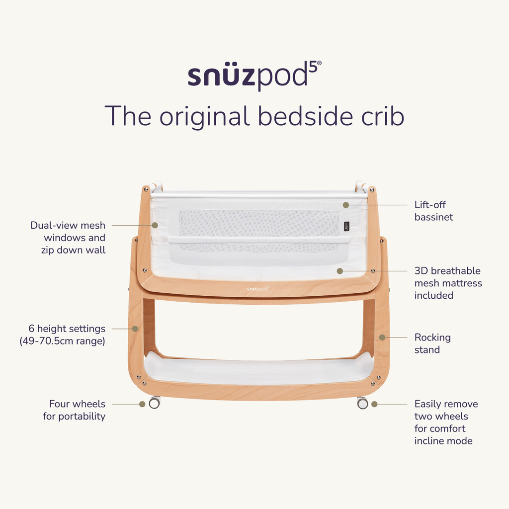 SnuzPod5 Minicuna de colecho - Natural